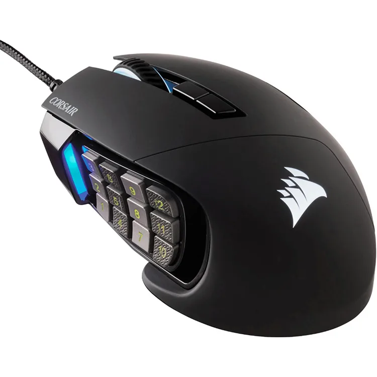 CORSAIR - Scimitar RGB Elite Wired Optical Gaming Mouse with 17 Programmable Buttons - Black