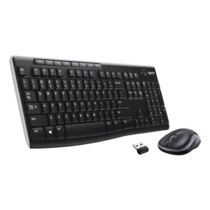 Logitech - MK270 Full-size Wireless Membrane Keyboard and Mouse Bundle for Windows - Black