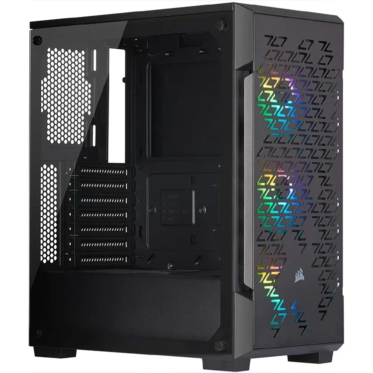 CORSAIR - iCUE 220T RGB Airflow ATX Mid-Tower Smart Case - Black