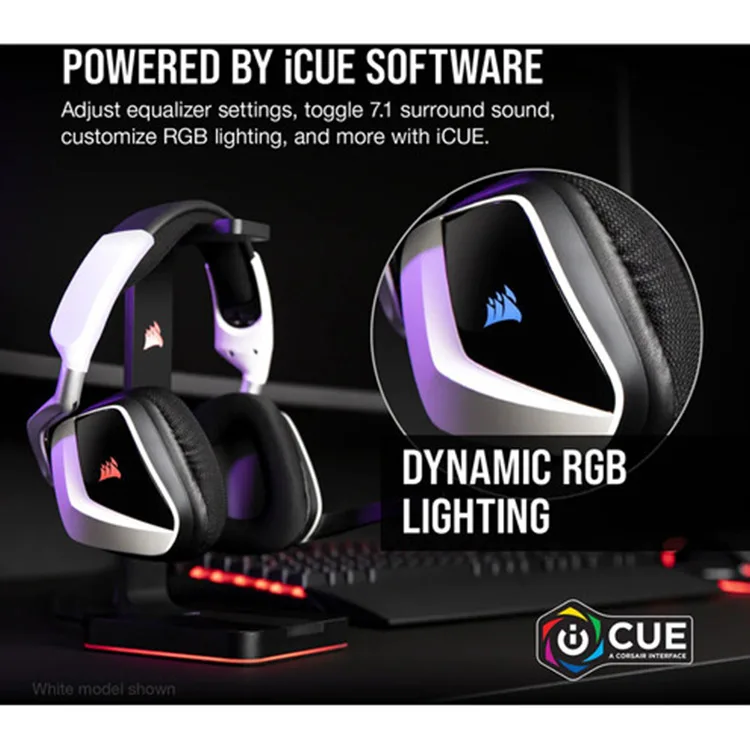 Corsair VOID RGB ELITE Wireless Premium Gaming Headset with 7.1 Surround Sound — Carbon - Image 12