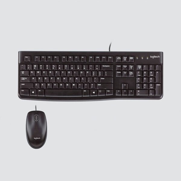 Logitech - MK120 Full-size Wired Membrane Keyboard and Mouse Bundle for Windows with USB Plug-and-Play - Black - Image 12