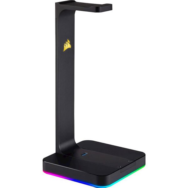 CORSAIR - Gaming ST100 RGB Premium Headset Stand - Black - Image 3