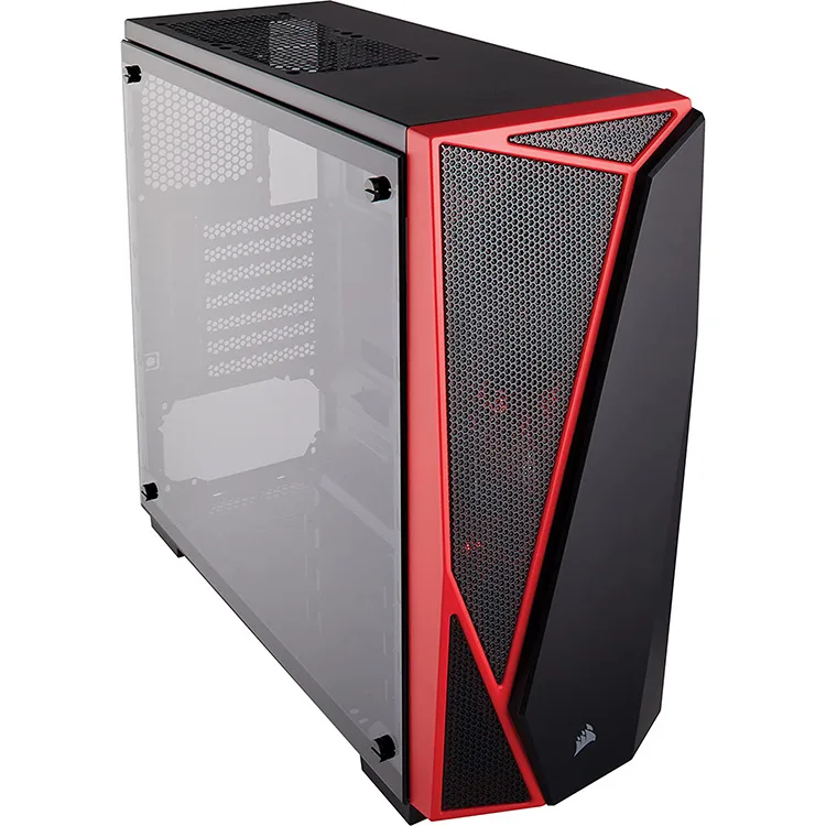 CORSAIR Carbide Series® SPEC-04 Tempered Glass Mid-Tower Gaming Case — Black/Red - Image 2