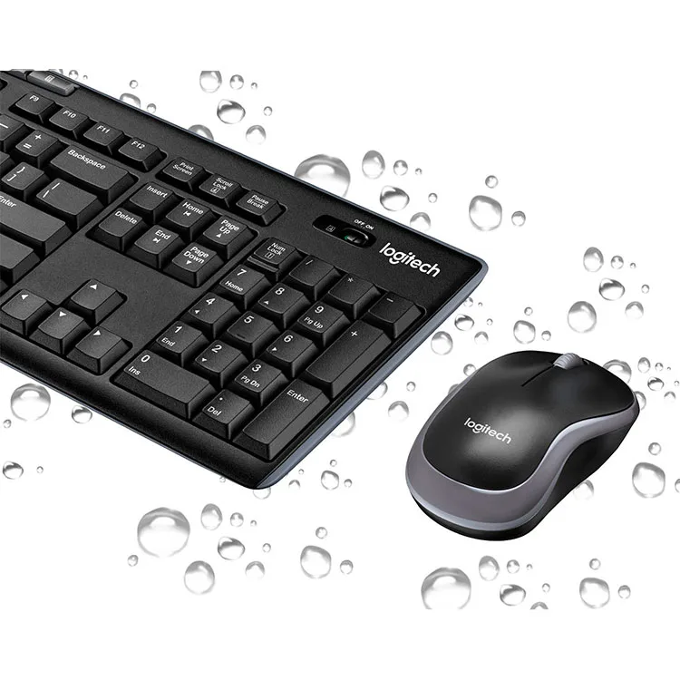Logitech - MK270 Full-size Wireless Membrane Keyboard and Mouse Bundle for Windows - Black - Image 2