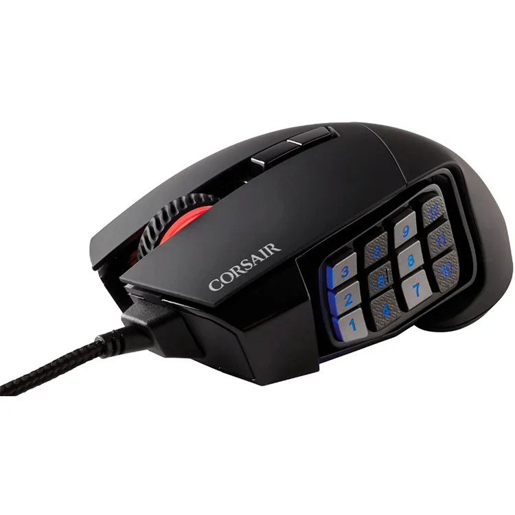 CORSAIR - Scimitar RGB Elite Wired Optical Gaming Mouse with 17 Programmable Buttons - Black - Image 3