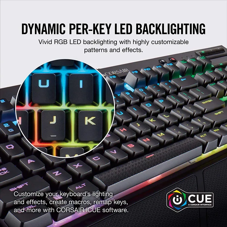 Corsair K68 RGB Cherry MX Red Switch Gaming Keyboard - Image 4