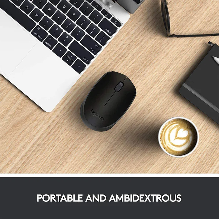 Logitech M171 Wireless Optical Mouse - Black - Image 3