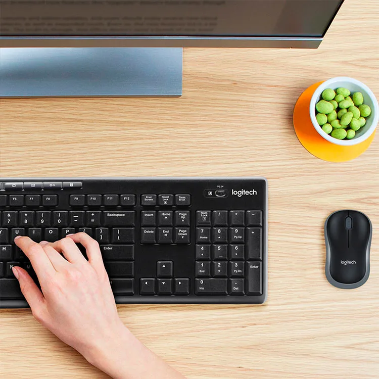Logitech - MK270 Full-size Wireless Membrane Keyboard and Mouse Bundle for Windows - Black - Image 3