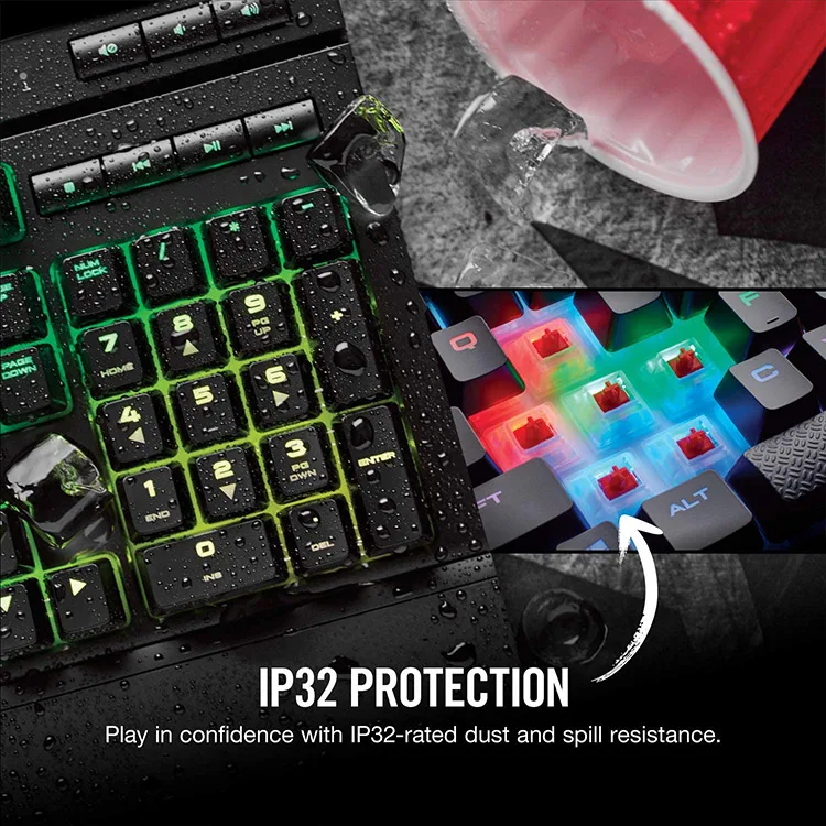 Corsair K68 RGB Cherry MX Red Switch Gaming Keyboard - Image 5