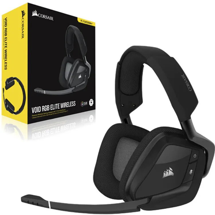 Corsair VOID RGB ELITE Wireless Premium Gaming Headset with 7.1 Surround Sound — Carbon - Image 6