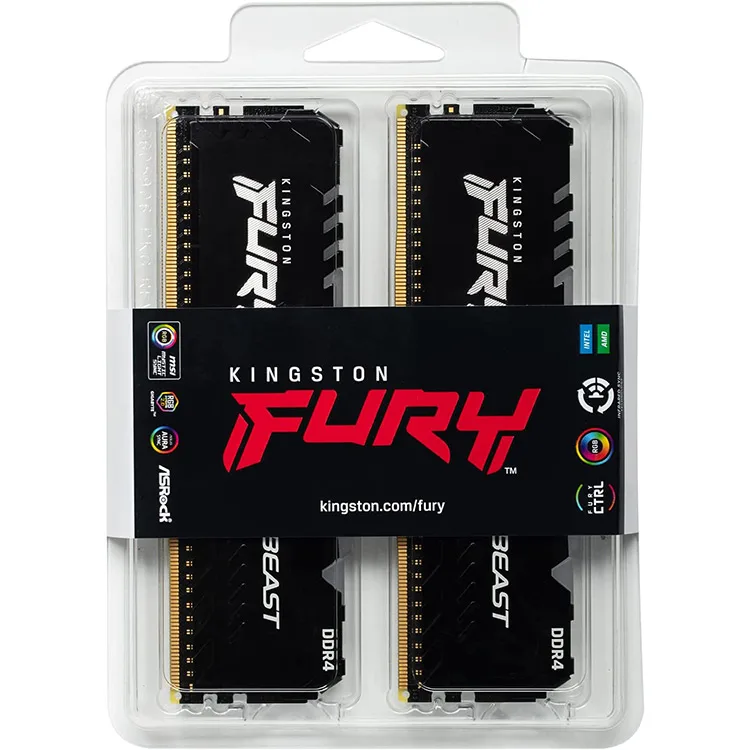 Kingston FURY Beast RGB 32GB (2x16GB) 3600MHz DDR4 CL18 Desktop Memory Kit of 2 KF436C18BBAK2/32 - Image 7