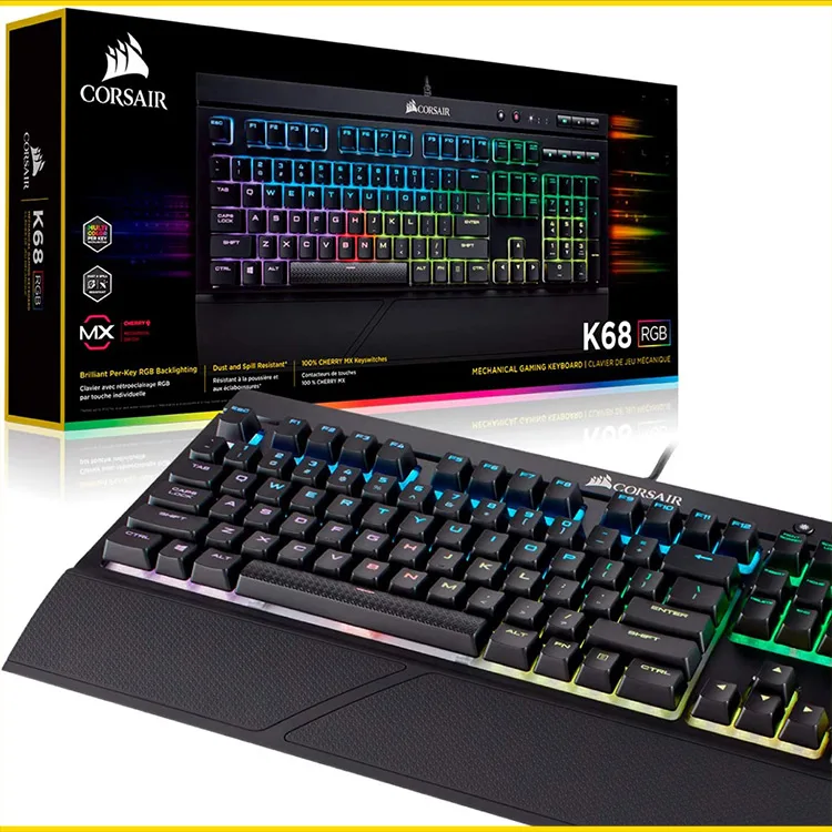Corsair K68 RGB Cherry MX Red Switch Gaming Keyboard - Image 2