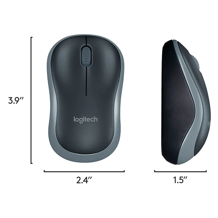 Logitech - MK270 Full-size Wireless Membrane Keyboard and Mouse Bundle for Windows - Black - Image 8