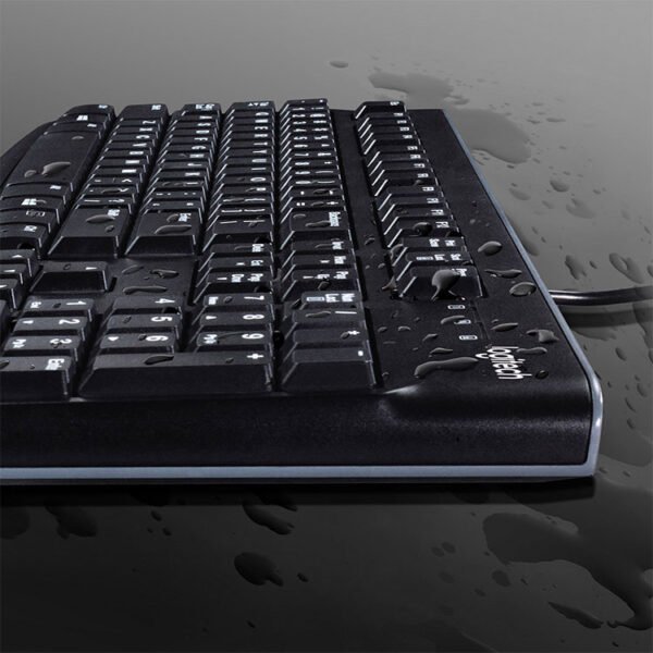 Logitech - MK120 Full-size Wired Membrane Keyboard and Mouse Bundle for Windows with USB Plug-and-Play - Black - Image 9