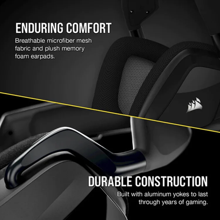 Corsair VOID RGB ELITE Wireless Premium Gaming Headset with 7.1 Surround Sound — Carbon - Image 9