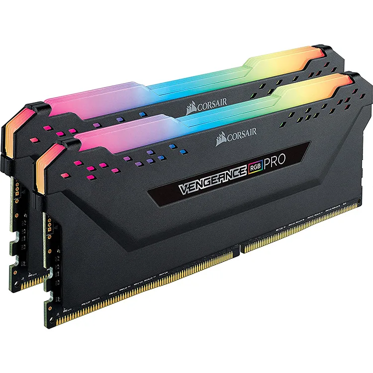 Corsair VENGEANCE® RGB PRO 16GB (2 x 8GB) DDR4 DRAM 3600MHz C18 Memory Kit — Black - Image 2