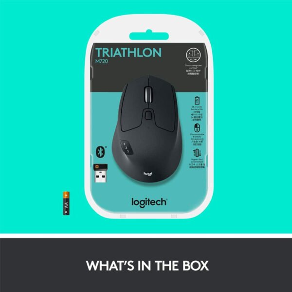 Logitech M720 Triathalon-Multi-Device Wireless-Mouse - Image 3