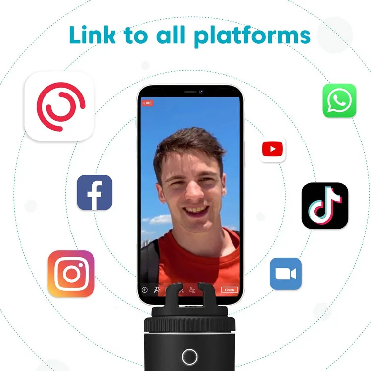 Pivo Fast Auto-Tracking Smartphone-Interactive Pod - Silver