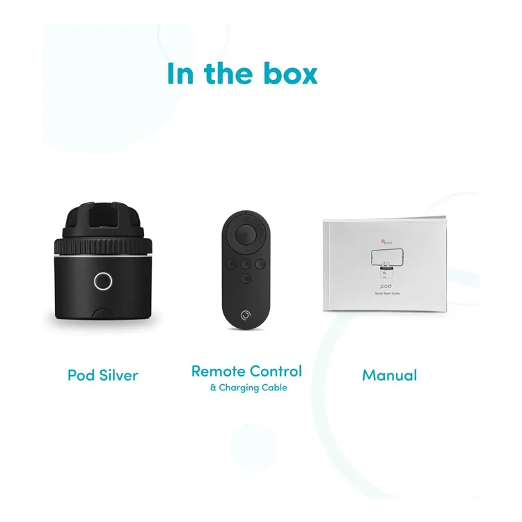 Pivo Fast Auto-Tracking Smartphone-Interactive Pod - Silver - Image 6