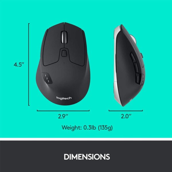 Logitech M720 Triathalon-Multi-Device Wireless-Mouse - Image 5