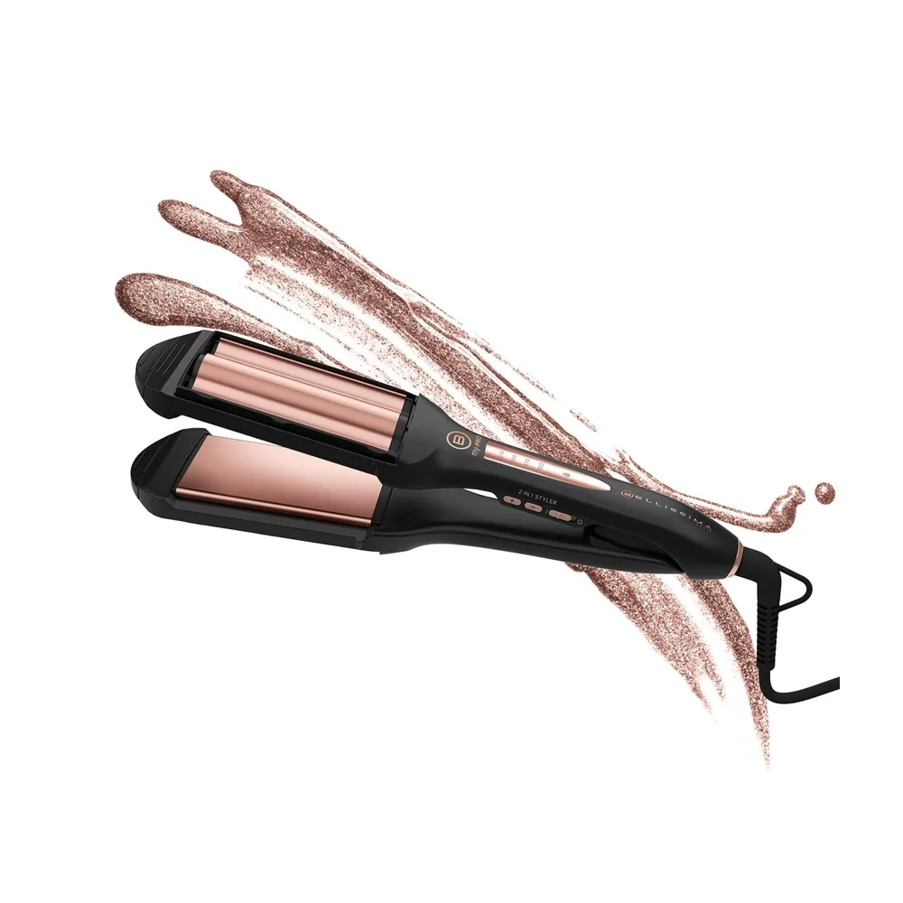 Bellissima Mypro-Straight-And-Wave-Straightener Black-(R01)