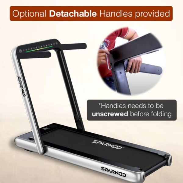 Sparnod Fitness 2-in-1 Foldable-Treadmill For-Home