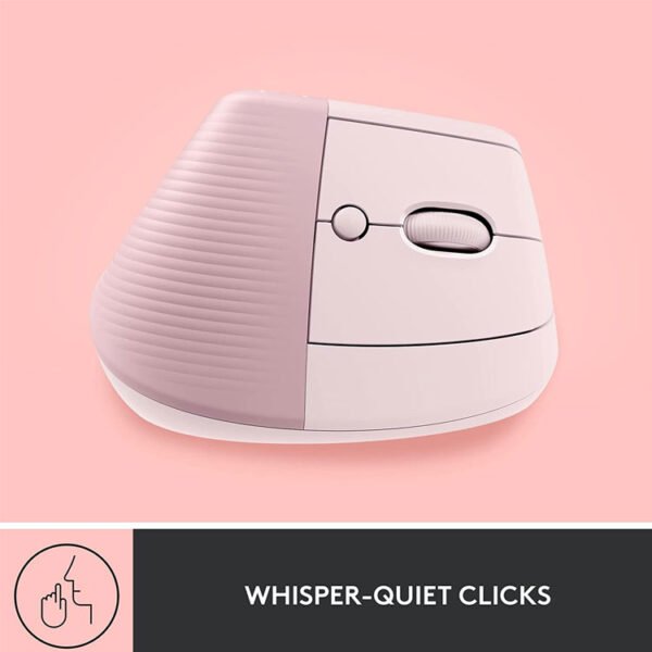 Logitech Lift-Vertical Wireless-Mouse-Rose - Image 6