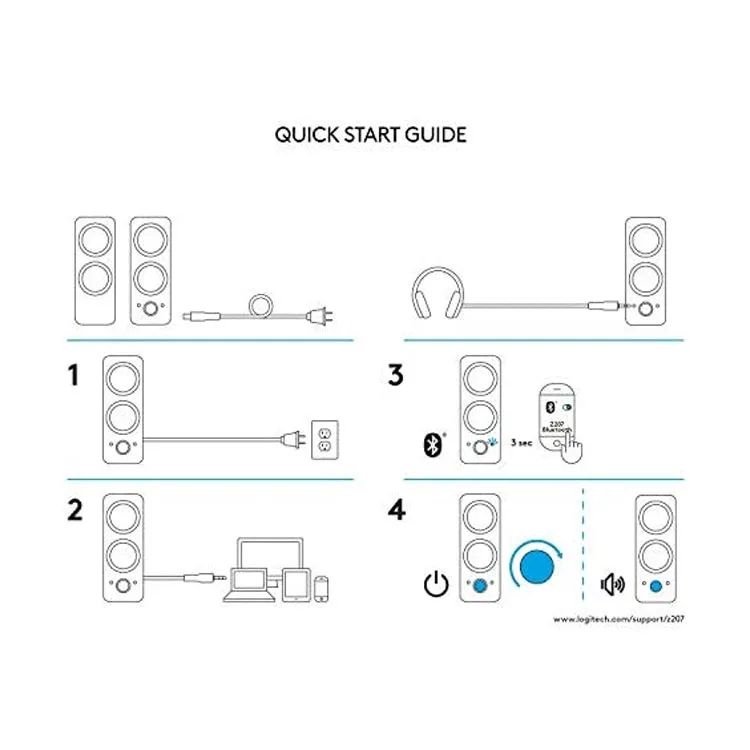 Logitech Z207-Bluetooth Computer-Speakers - Image 3
