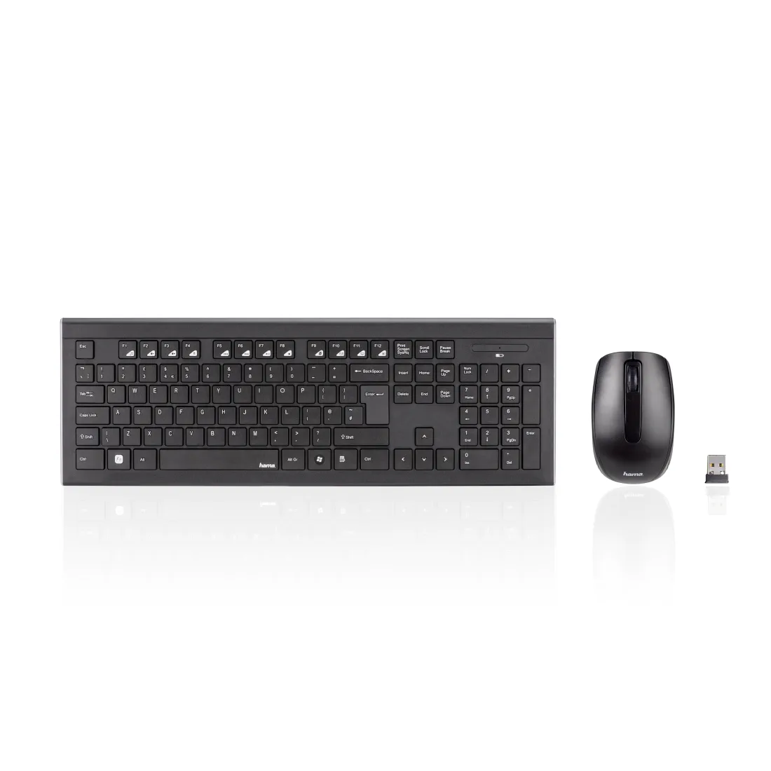 HAMA CORTINO Wireless Keyboard/ Mouse Set, 1600 DPI, Black. - Image 5