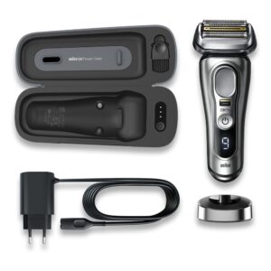 Braun Series 9 Pro 9427S Wet & Dry Shaver With Power case & Charging Stand Silver