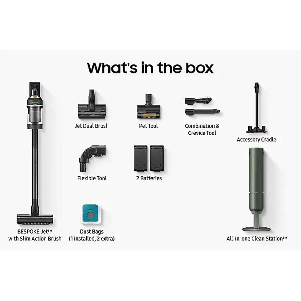 Samsung - Stick Vacuum Cleaner W/ All-In-One Clean Station.