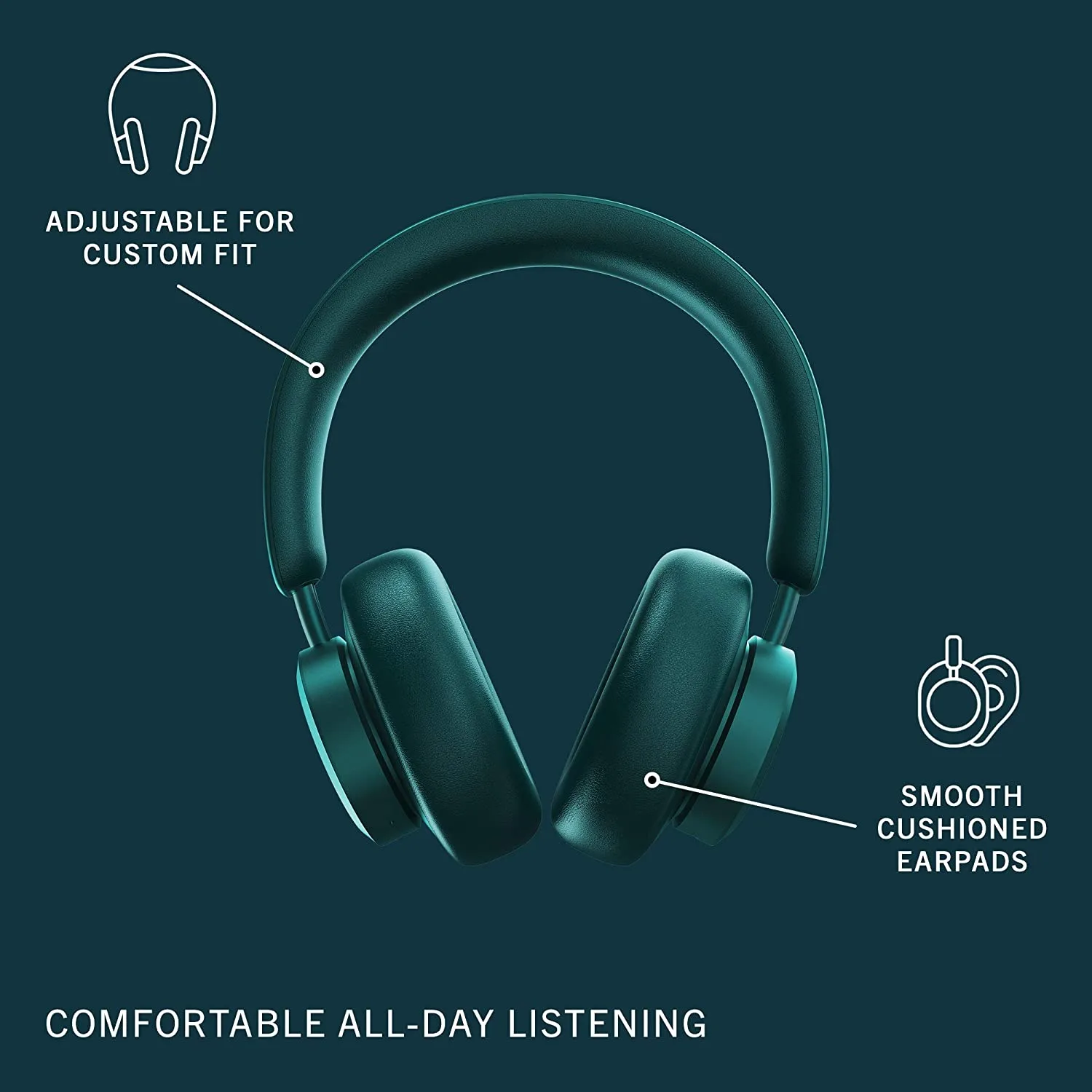 Urbanista Miami Noise-Cancelling Wireless On-Ear Headphones. - Image 3