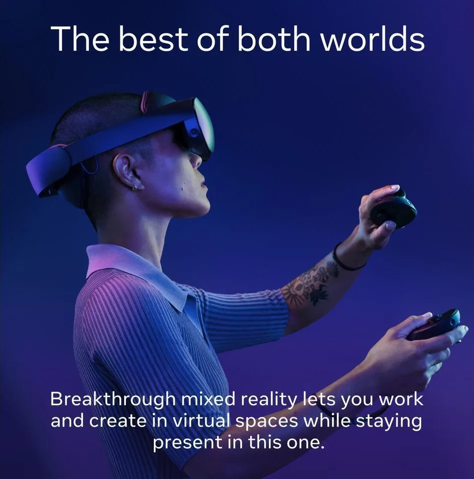 Meta Quest Pro Black VR Headset - Image 2