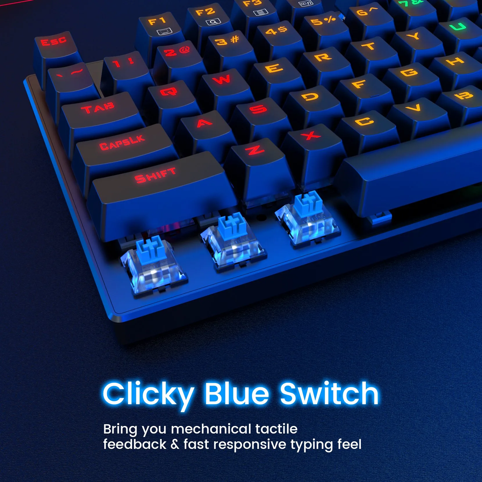 PICTEK Mechanical Gaming Keyboard Full Size - Image 4