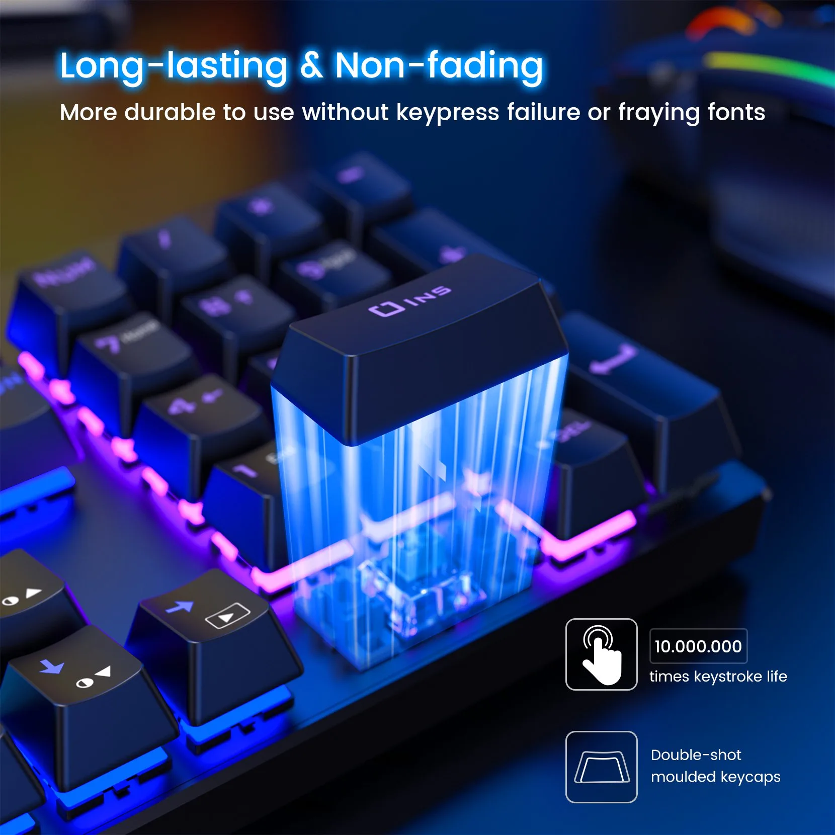 PICTEK Mechanical Gaming Keyboard Full Size - Image 7