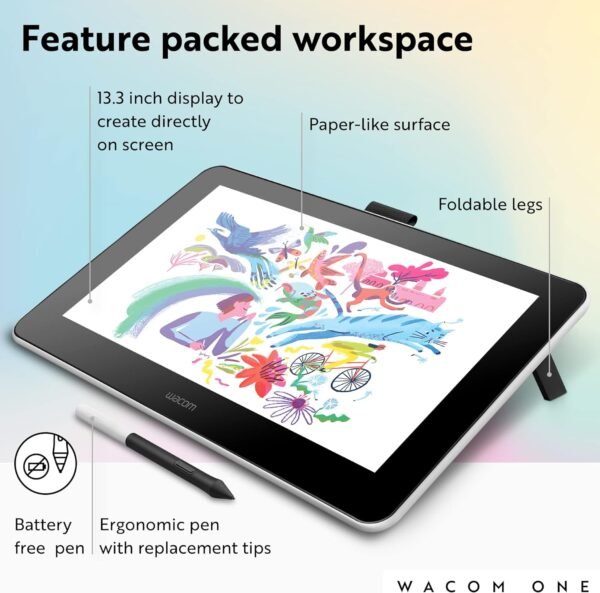 Wacom One 13.3-Inch Creative Pen Display - Image 2