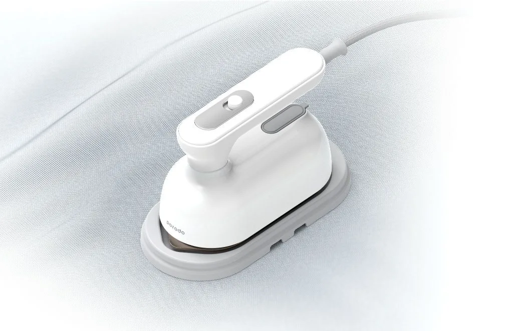 Porodo Lifestyle Mini Steam Iron 1100W UK - White - Image 3