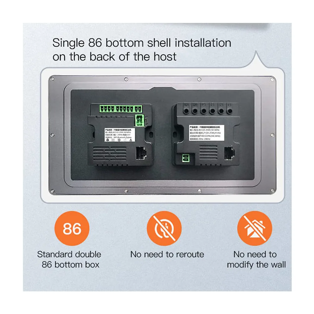 Smart Home Controller 8 inch wall central control panel ZigBee gateway wifi multi-function smart home system music host touch screen - Image 5