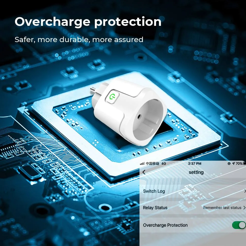 Tuya WiFi-Smart-Plug Adapter BSD33W-EU - Image 3