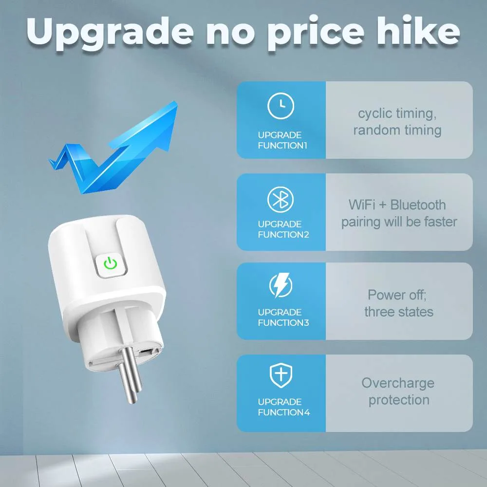Tuya WiFi-Smart-Plug Adapter BSD33W-EU - Image 4