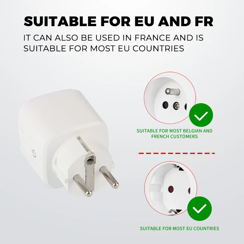 Tuya WiFi-Smart-Plug Adapter BSD33W-EU - Image 5