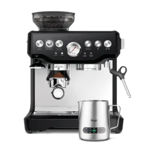 Sage - The Barista Express - Bean to Cup Coffee Machine with Grinder and Milk Frother, Black Truffle