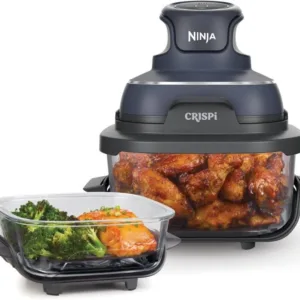 NINJA Crispi 4-in-1 Portable Glass Air Fryer - Cyberspace Blue