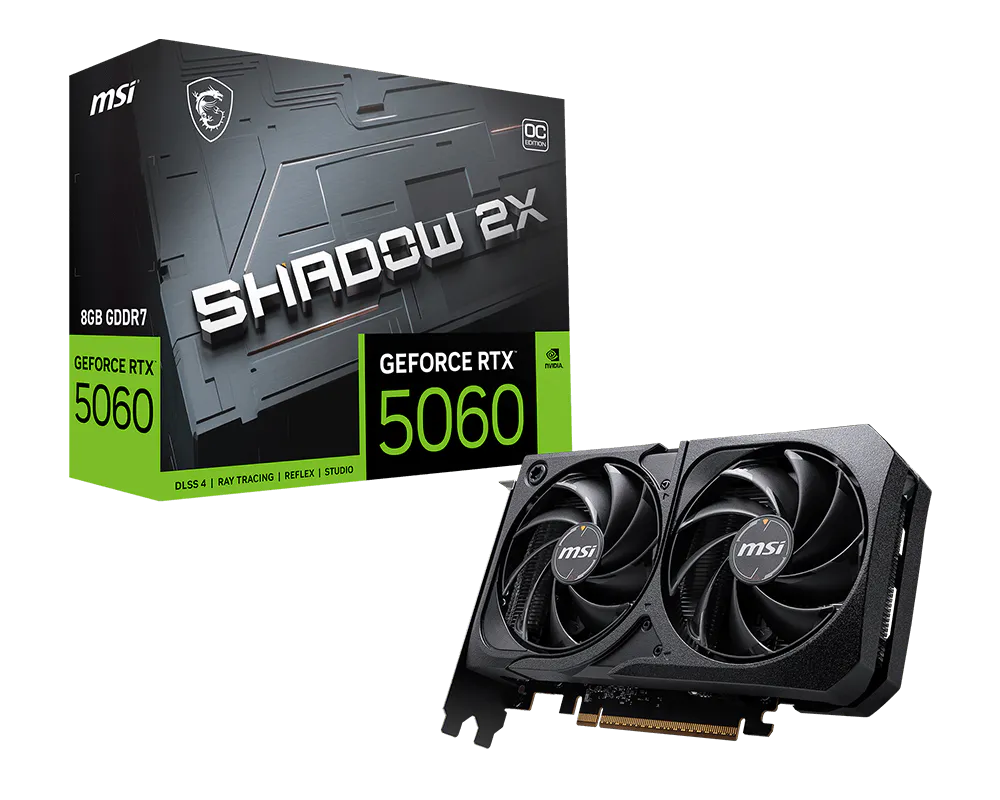 MSI GeForce RTX 5060 8GB Shadow 2X OC